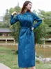 Women stage wear Ethnic clothing Mongolian gown long party dress Elegent Oriental costume Lady festival performance robe