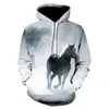 Herrtröjor häst hoodie män kvinnor 3d tryck tröja brun djur mönster pullover unisex casual överdimensionerade kläder