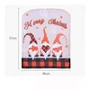 Julstolens omslag Faceless Santa Claus Gnome Oranments God juldekor för nyår Noel Natal RRA435