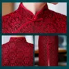 Etniska kl￤der 2022 Spring Autumn Red Lace Cheongsam brud br￶llop kv￤llskl￤nning kinesisk traditionell qipao l￥ng slits f￶r kvinnor