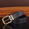 Ceintures Mode En Cuir Marque Casual Ceinture En Cuir De Vachette De Haute Qualité Rétro Solide Boucle Ardillon Designer Homme