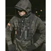Сумки для талии уличная одежда тактическое жилет мужчина хип -хоп -стрит в стиле бурость для грудной клетки мода мода грузовой жилет с карманами