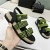 Sandalen modekanaal de nieuwste stijl comfortabele zachte mannen en vrouwen plat bodem brief zomer casual slippers 02-010