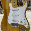 Ash wood electric guitar transparent yellow Chinese factory direct strat guitarra