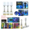 MAD LABS Atomizers Vape Cartridges Packaging 1ml Ceramic Coil Dab Wax Glass Gold Thick Carts 510 Thread Atomizer Empty Vapes Pen 2.0mm Oil Hole E Cigarettes