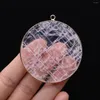 Pendentif Colliers Agates Naturelles Charmes Rose Quartzs Connecteur Exquis Pour Faire DIY Jewerly Collier Accessoires