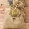 Gift Wrap 500pcs Natural Kraft Handmade With Thank You Stickers Floral For Wedding/Party/Jewellry Box Decoration