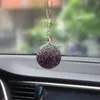 Interieur Decoraties Auto hanger kleur kristallen ball auto achteruitkijk spiegel hangende ornament versiering bling carro accessoires voor meisje geschenken