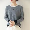 Женские свитеры мериносовые шерстяные вязаные пуллеры 2022 Зимнее прибытие Женщины O-образной перемычку для молочной одежды для женской одежды Lady Top Comfort Sweater