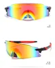 Sports de plein air cyclisme coupe-vent anti-éclaboussures lunettes de soleil carré lunettes de soleil coloré hommes femmes éblouir couleur 22854