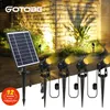 Garden Decorations 1 TO 4 RGB Outdoor Solar Landscape Light LED IP65 Waterproof Lamp Automatic OnOff Wall Patio Lawn 221025