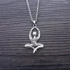 Chains 12pcs Buddha Yoga Symbol Necklace Om Charm Women Spiratual Jewelry