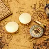 Outdoor Gadgets My Fiance Customized Engrave Compass High Quality Camping Hiking Pocket Brass Golden