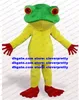 Vert Jaune Grenouille Rana Mascotte Costume Mascotte Adulte Personnage De Dessin Animé Costume High Street Mall Conférence Photo No.94