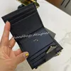 Designer Wallet Mini Card Holder Woman Mens Wallets Luxe portemonnees munten Turne Thaangle echt leer schattig modehouders top