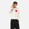 파리 디자이너 남자 스웨터 2023New Cya36 # Amis de Coeur Love Jacquard Crew Neck Weweater 패션 브랜드 스트리트웨어