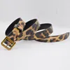 Belts PU Leather Snake Zebra Leopard Pattern Belt Women Fashion Waist Metal Buckle Girl Jeans Dress Wild