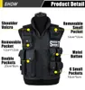 Hunting Jackets 11 Pockets Tactical Vest Men Outdoor Waistcaot Military Training CS Waistcoat swat Protective Modular Security 221025