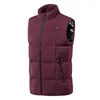 Men's Jackets Men's And Women's Warm Vest High Collar Casual Cotton Jacket With USB Charging Intelligent Control