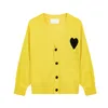 Maglione da uomo alla moda di design parigino Amisweater Am i Macaron Love Cardigan jacquard per uomo e donna Top Amishirtslqgh