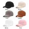 Cycling Caps Winter Female Plush Baseball Cap Lamb Fleece Peaked Casual Women Men Thicken Warm Fashion Street Classic Wool Hat