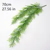 Decorative Flowers Artificial Hanging Rattan Plants Green Eucalyptus Branch Synthetic Grass Bunch Wedding Garden El Home Decoration