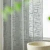 Rideau lin voilages couleur unie fenêtre Voile pour salon décor à la maison fil Semi-ombrage taille personnalisée