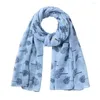 Bandanas Scarf Women Dandelion Printed Soft Chiffon Shawl Wraps Scarves Beach Style Vintage Neckerchief Bufanda Mujer