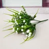 Dekorative Blumen, 28 cm, Kunststoff, künstliche Pflanze, Gypsophila-Blume, gefälschtes Laub, Gras, Hochzeit, Zuhause, Party, Möbel, Dekoration, ohne Vase