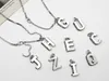 S925 Sterling Silver Letter Pendant Halsband Herr- och kvinnors modesmycken