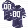 Vêtements de football universitaire américain personnalisés Kansas State Wildcats # 0 Briley Moore # 13 Chabastin Taylor # 22 Deuce Vaughn # 87 Nick Lenners maillots
