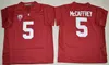 2019 Stanford Christian McCaffrey College Football Jerseys Mens 5 Christian McCaffrey zszyte koszulki piłkarskie s-xxxl