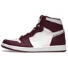 2023 Hoge OG Jumpman 1 Basketbalschoenen 1S Trainers Patent Gefokte University Blue Bordeaux Brushstroke Hyper Royal Wolf Gray Fragment Crimson Tint Jerdon