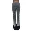 Femmes empilés noir pantalons de survêtement Designer sport Leggings Cargo pantalon jean mode lettre imprimé lâche cordon pantalon de survêtement