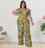 Pants Big Beautiful Women Jumpsuit Female Summer Streetwear Casual Rompers Loose Overalls Bandage Plus Size Jumpsuits