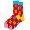 Chaussettes pour hommes, motif Dollar, nouveauté, équipe de mariage, drôle, créatif, décontracté, coton coloré pour hommes