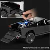 Diecast Model 1 24 Tesla Cyber​​truck Pickup Alloy Truck Dicasts Metal Toy Off Road Vehicles Sound and Light Childrens Gift2210266822641