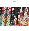 Boutique Lanter Sleeve Dress 2023 Spring Autumn Womens Printed Dress High-End Retro Trendy Lady Floral Dresses