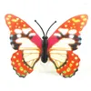 ナイトライト1PCカラフルな光沢のある蝶のLEDライトウェディング装飾ランプウォールステッカーデカール子供小さな贈り物おもちゃ