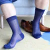 Herrstrumpor Herr 3Pair/Lot Men's Short Tube Classic Old Nylon Stripe Stockings Sexiga TNT Dress Shoes