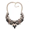 Collier ras du cou luxe cristal autrichien strass collier femmes bijoux multicolore Boho ethnique déclaration femme grand col