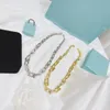 Lyxkedjor Hårdvarumärke Designer Top Bambu Crystal Bucket Lock Tjockkedja Pendant Halsband för kvinnor Fashion Jewelry