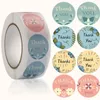 Gift Wrap 2022 500pcs Thank You Stickers Flower Thanks Seal Labels For Small Business Owners Sellers Baking Packaging