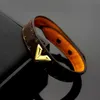 Charm Bracelets LVS Designer Schmuck Luxus Liebes Armreifen für Herren Frauen Bijoux Cjewelers V-förmiges Lederarmband mit kariertem Muster