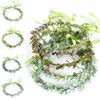 Clipes de cabelo Barrettes Bohemian Vine Wreath Wreath Rattan Plástico Tiaras Cabeças de Casamento