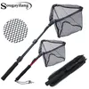 Visaccessoires Sougayilang 7095112cm Intrekbaar Net Telescopisch opvouwbare landingstokvouwen voor vlieg 221025