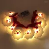 Strings Led Pluche Snowman Old Man String Light for Christmas Tree Holiday Party Decoration Patio 2022
