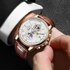 Wristwatches LIGE Fashion Automatic Date Men Quartz Watches Top Brand Luxury Male Clock Chronograph Sport Mens Wrist Watch Relogio8033800