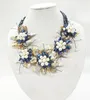 Colliers pendentifs Classic Beautiful. Collier Fleur Perle Baroque Naturelle 20"