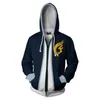 Men039s Hoodies Anime Fairy Tail Herbst Winter 3D-Druck Druck Reißverschluss Mit Kapuze Freizeitjacke Sweatshirts Cosplay9174308